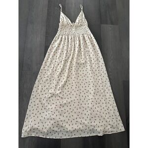 Princess Polly Dress Womens US 6 Small Ivory Floral Maxi Adjustable Strap Summer